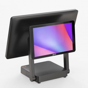 เครื่อง POS หน้าจอคู่ พร้อมเครื่องพิมพ์ Android พร้อมระบบเครื่องบันทึกเงินสด